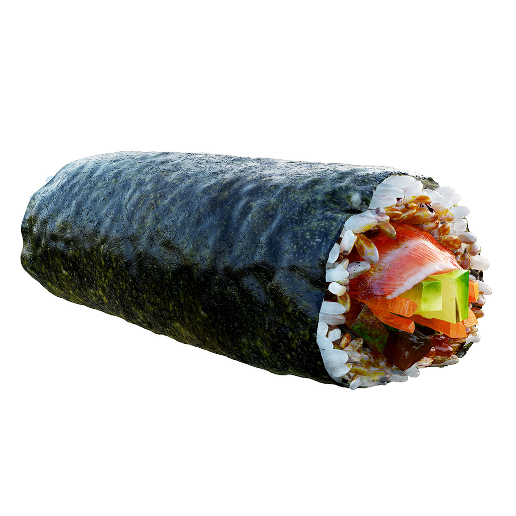 sushi-3d-model-texturing-graphics
